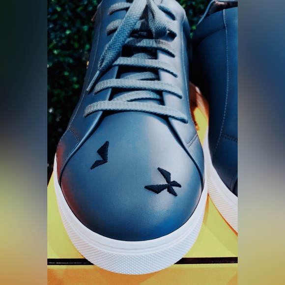 FENDI Butterfly Multicolor Bag Bugs Low-Top Storm Leather Sneakers UK12 US13 NEW - Picture 5 of 16